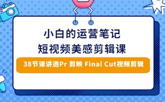 【副业项目3488期】短视频剪辑免费教学视频（小白也能学会的短视频美感剪辑课）-易学副业