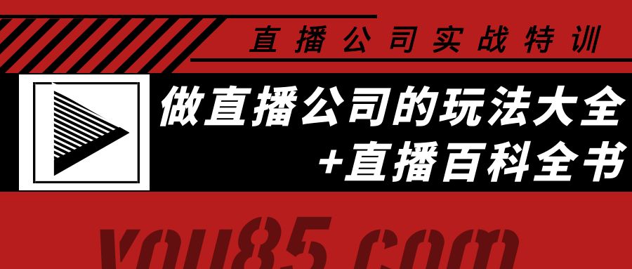 【副业项目4162期】老陈·直播公司实战特训：做直播公司的玩法大全+直播百科全书-易学副业