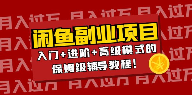 【副业项目4218期】闲鱼无货源项目月入过万：入门+进阶+高级模式的保姆级辅导教程！-易学副业