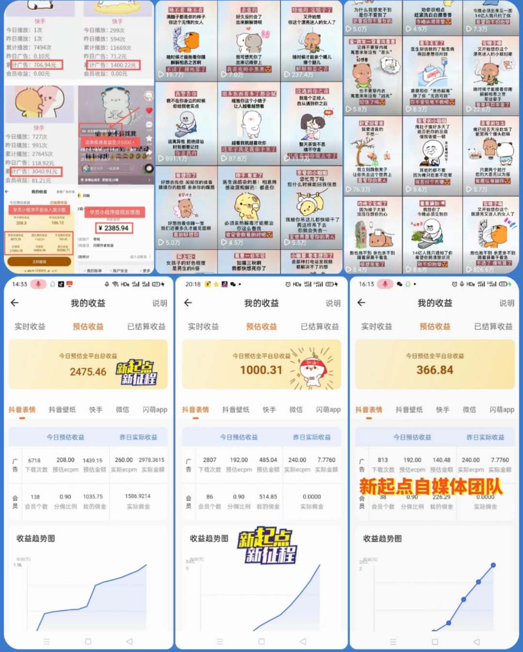 【副业项目5541期】动态背景表情包取图小程序，1万播放量收益10~15元，一条大热门赚几千上万插图1