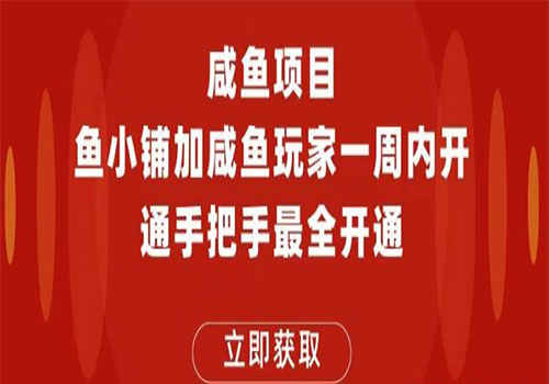 【副业项目6067期】2023闲鱼项目鱼小铺加闲鱼玩家认证一周内开通，手把手最全开通-易学副业