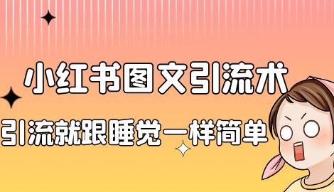 【副业项目7038期】小红书图文暴力引流法，单日引流100+，玩转私域流量跟睡觉一样简单-易学副业