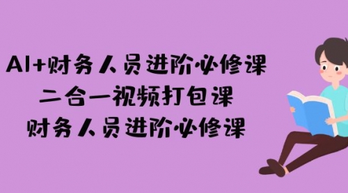 【副业项目7243期】AI + 财务人员进阶必修课二合一视频打包课，财务人员进阶必修课-易学副业