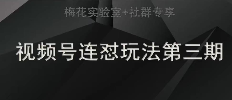 【副业项目7573期】梅花实验室社群连怼玩法第三期轻原创玩法+测素材方式-易学副业