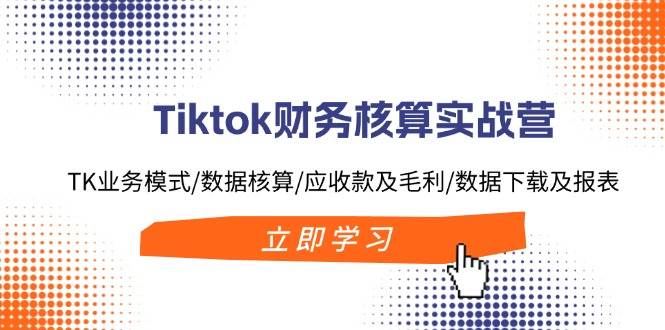 Tiktok财务核算实战营：TK业务模式/数据核算/应收款及毛利/数据下载及报表-易学副业